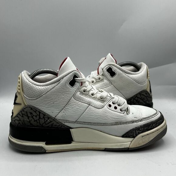 Nike Air Jordan 3 Retro White Cement Reimagined Size 7 Basketball DN3707-100 - Picture 6 of 11